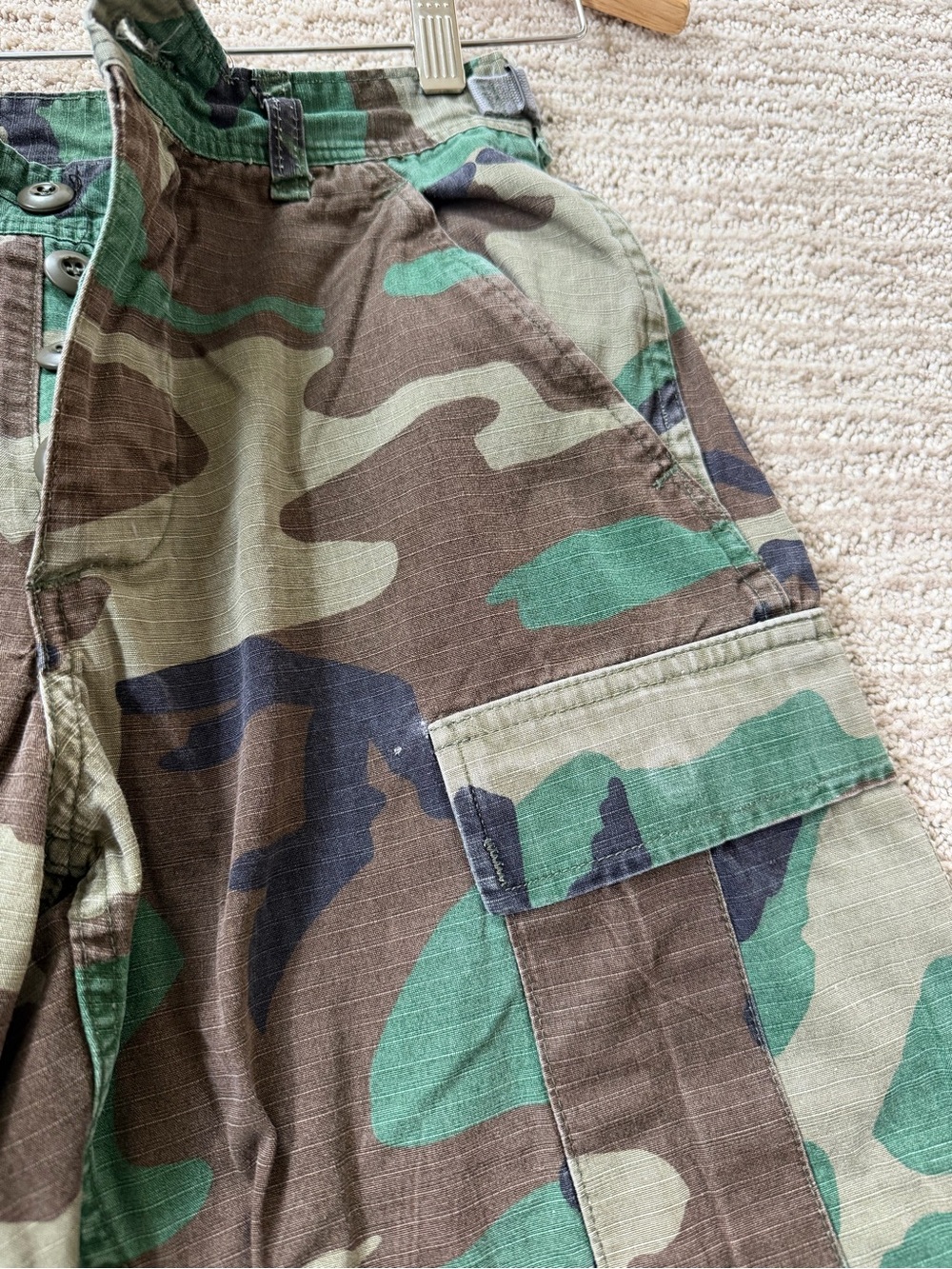Vintage Military Camouflage Utility Y2K Cargo Pants Size XS - Picture 8 of 9